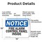 Signmission Fire Alarm Control Panel Inside OSHA Notice Sign, Aluminum, 14in W x 10in L, 2PK OS-2PACK-NS-A-1014-L-12519 - alternate 2